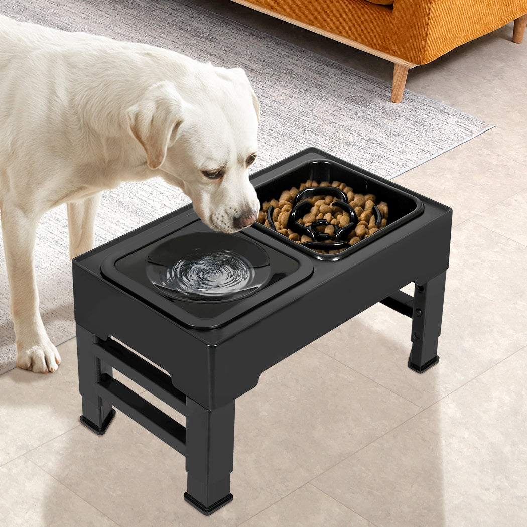 PaWz Elevated Pet Feeder 4 Height Adjustable-1910112479602675718