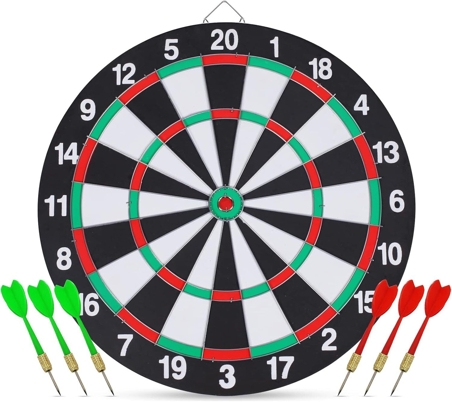 15" Dartboard with Steel Darts