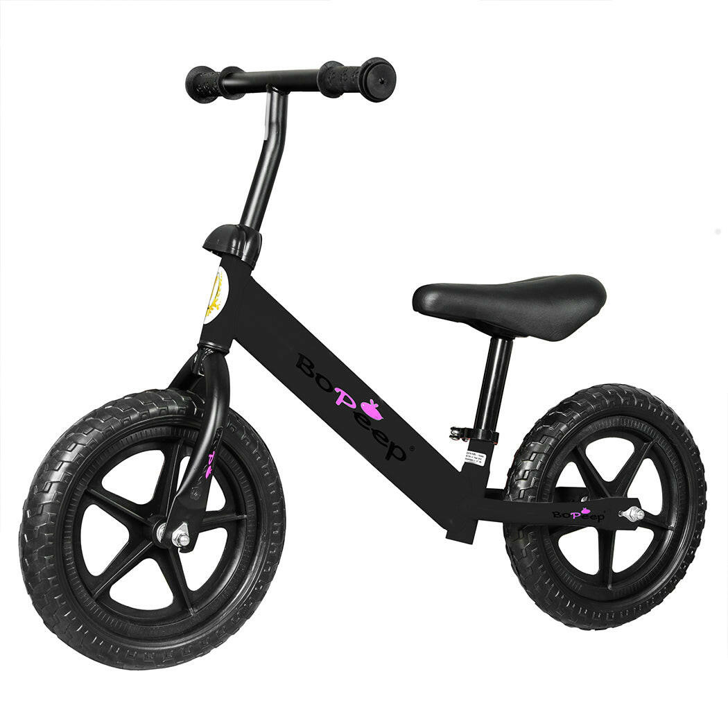 BoPeep Kids Balance Bike Ride On Toys Black-1910113160023642112