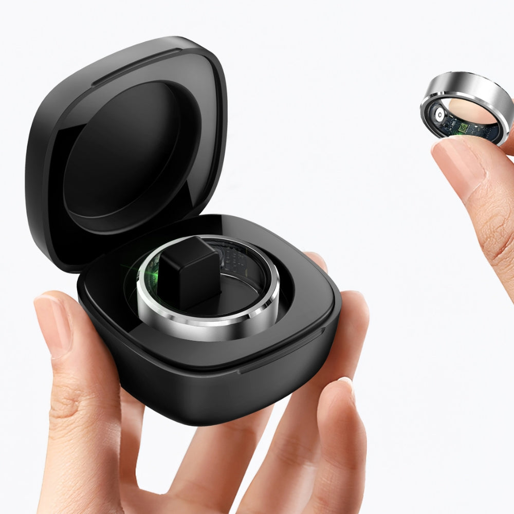 Smart Health Ring - 5ATM Waterproof with Charging Case
