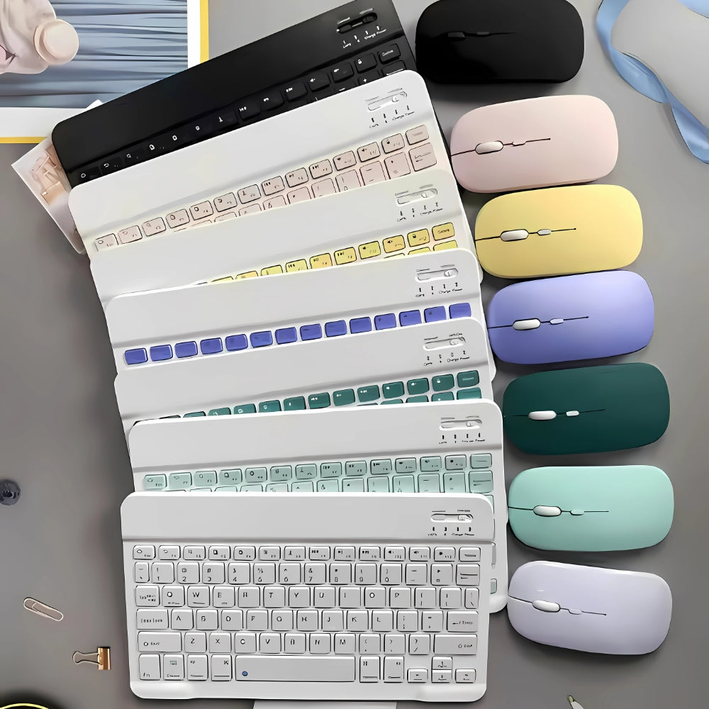 Wireless Bluetooth Keyboard and Mouse Set