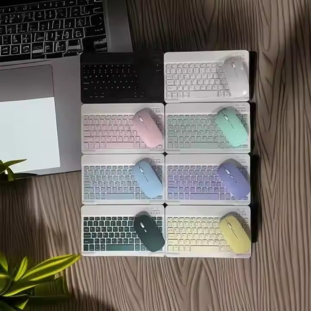 Wireless Bluetooth Keyboard and Mouse Set