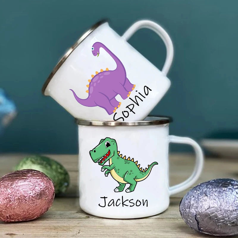 Custom Dinosaur Mug with Name