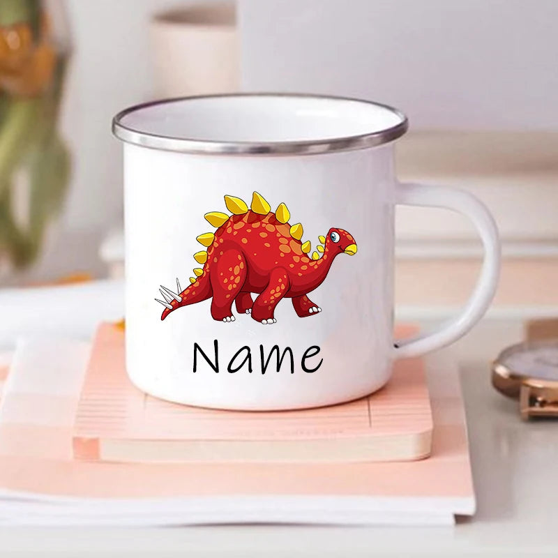 Custom Dinosaur Mug with Name