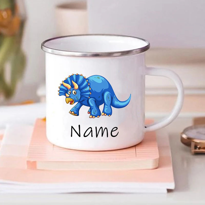 Custom Dinosaur Mug with Name