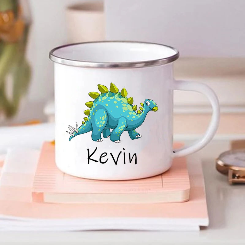 Custom Dinosaur Mug with Name