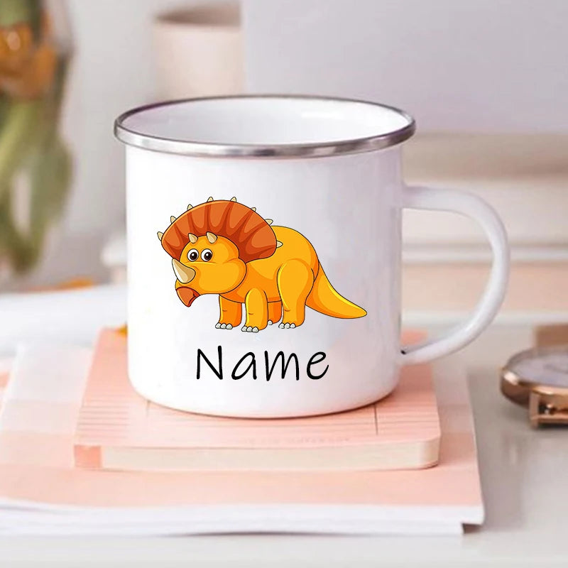 Custom Dinosaur Mug with Name