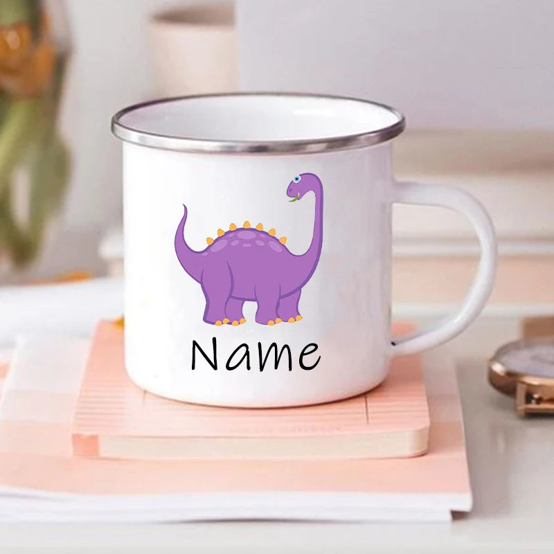 Custom Dinosaur Mug with Name
