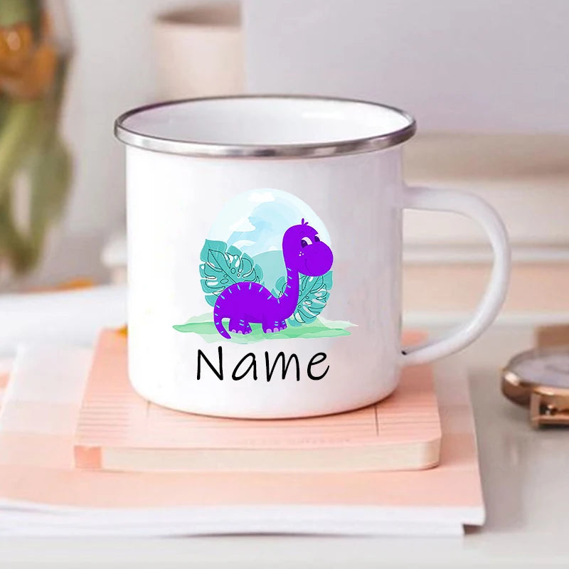 Custom Dinosaur Mug with Name