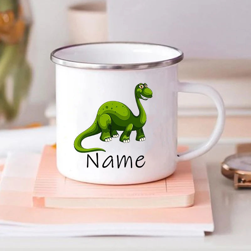 Custom Dinosaur Mug with Name