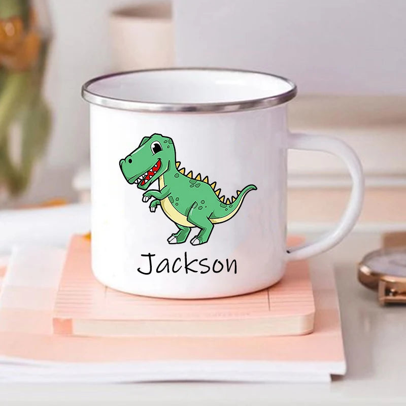 Custom Dinosaur Mug with Name