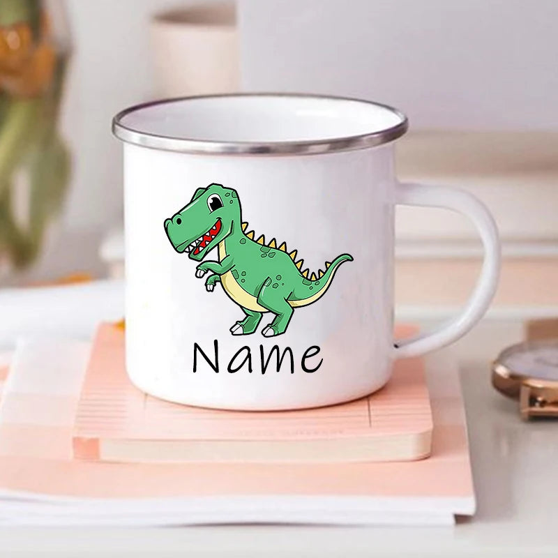 Custom Dinosaur Mug with Name