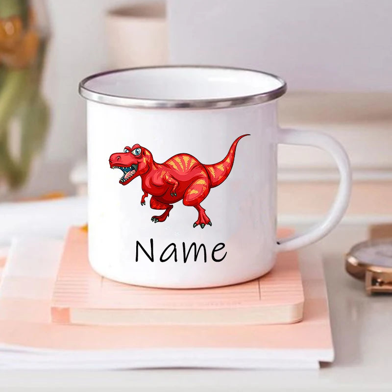 Custom Dinosaur Mug with Name
