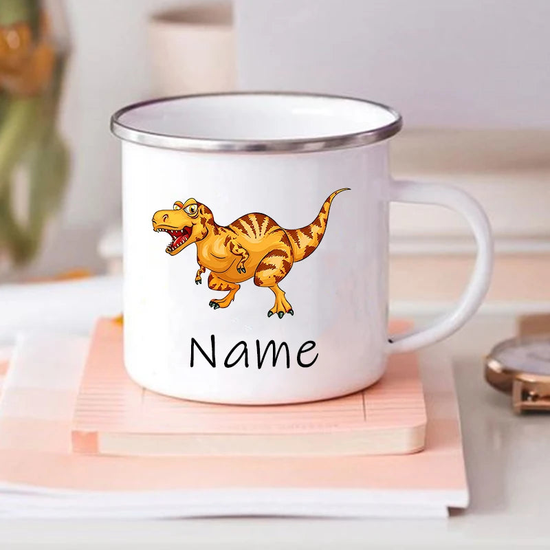 Custom Dinosaur Mug with Name