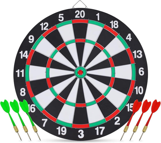 15" Dartboard with Steel Darts