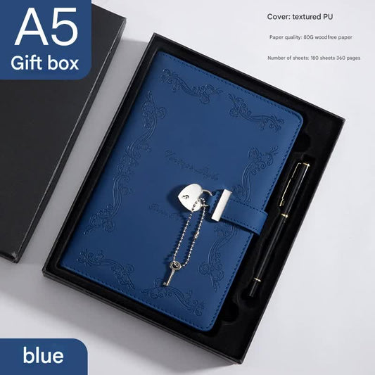 Heart Lock Diary with Key