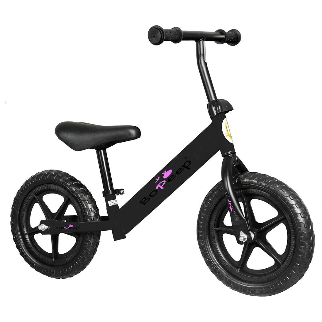 BoPeep Kids Balance Bike Ride On Toys Black-1910113160023642113